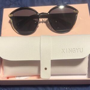 Black and Gold Sunglasses